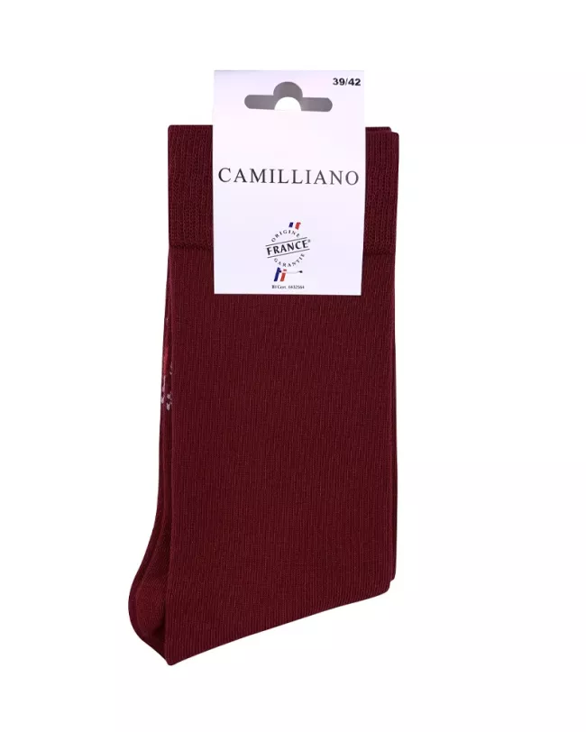 Chaussettes longues coton bio carreaux 43-46