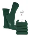 Chaussettes Vertes pour homme en Coton Bio Made in France • Pack de 4 paires • Camilliano