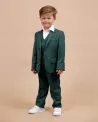 Costume Vert enfant - Costume de cérémonie enfant - Ajax Green 713 - Camilliano