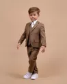 Costume marron enfant - Costume de cérémonie enfant - Ajax Marron 19 - Camilliano