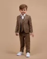 Costume marron enfant - Costume de cérémonie enfant - Ajax Marron 19 - Camilliano