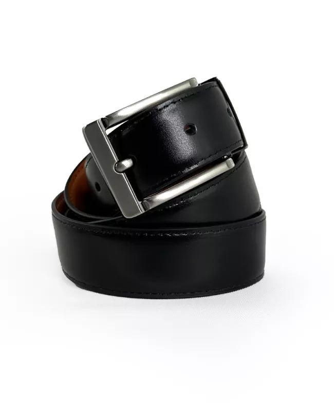 Ceinture Homme réversible et ajustableTerracotta/Noir • Camilliano