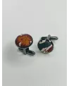 BOUTONS DE MANCHETTES TISSU LIBERTY 03