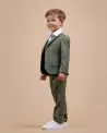 Costume Vert enfant - Costume de cérémonie enfant - Ajax Pickle 718 - Camilliano