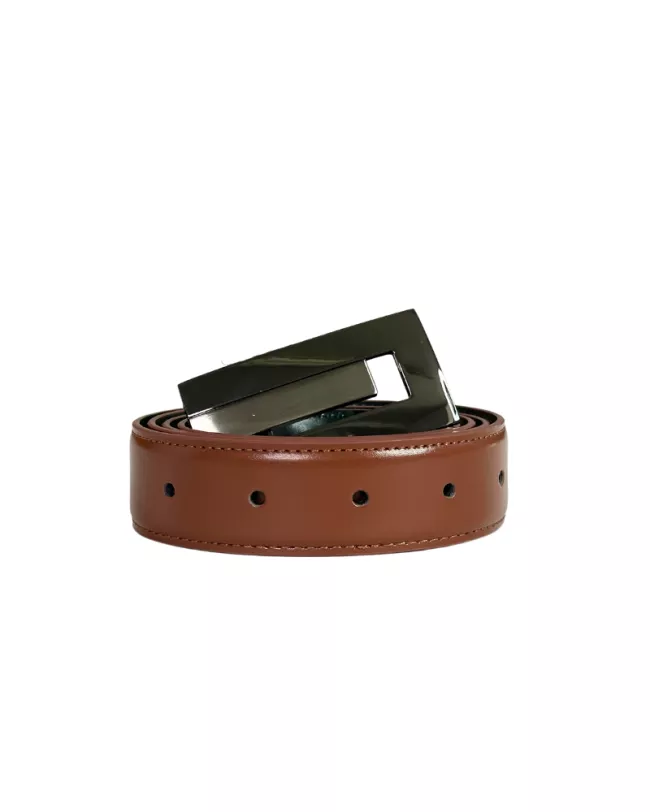 CEINTURE COGNAC VERT