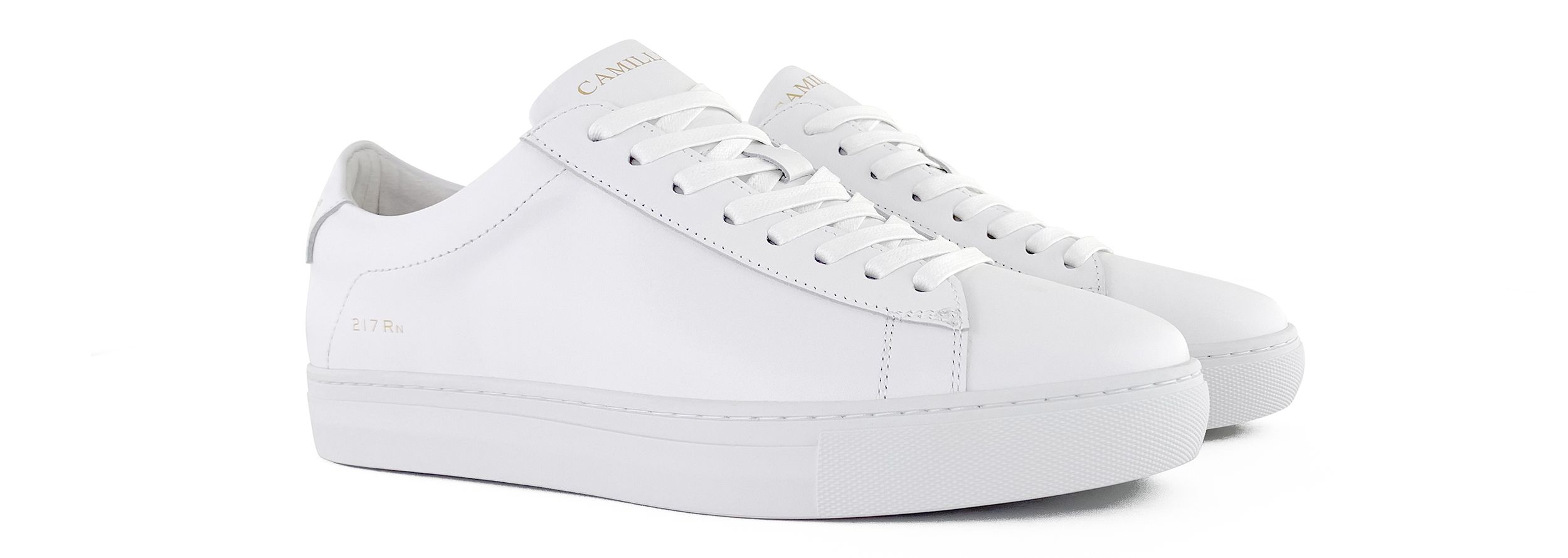 Baskets blanches, Sneakers blanches 217Rn • Camilliano