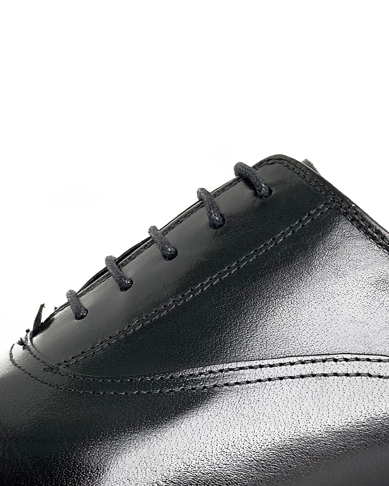 Chaussures de ville homme en cuir lisse noir