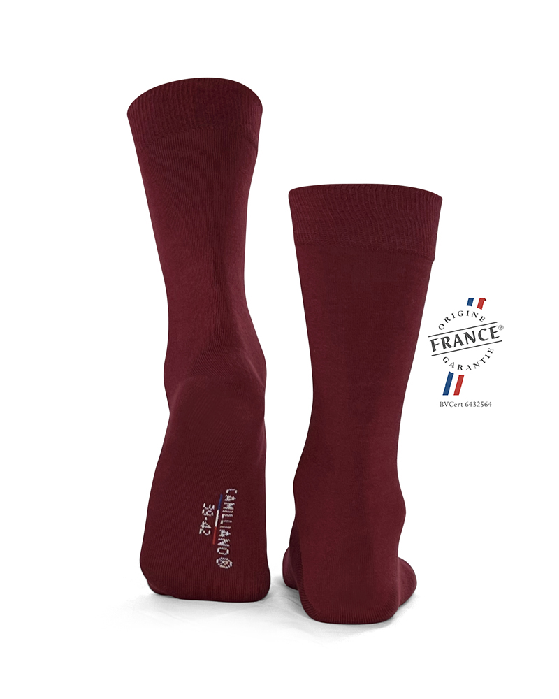 Chaussettes Coton Bio Bordeaux