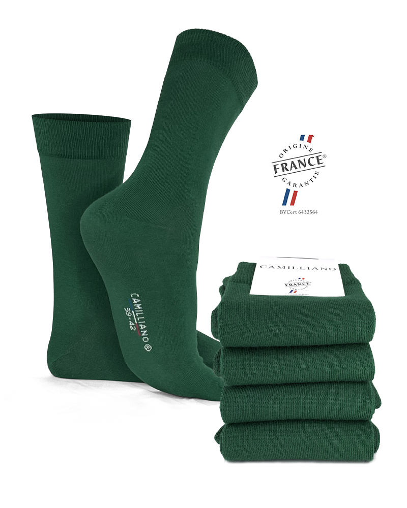 Chaussettes Coton Bio Bleues Marines