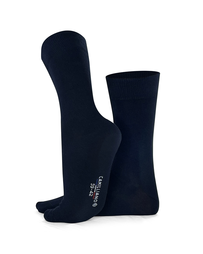 Chaussettes Coton Bio Bleues Marines