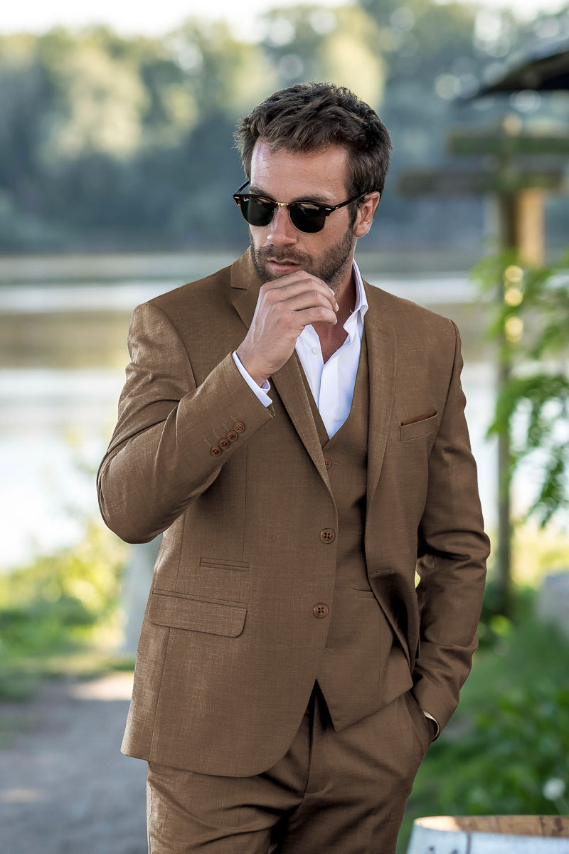 Costume homme Marron Tendance