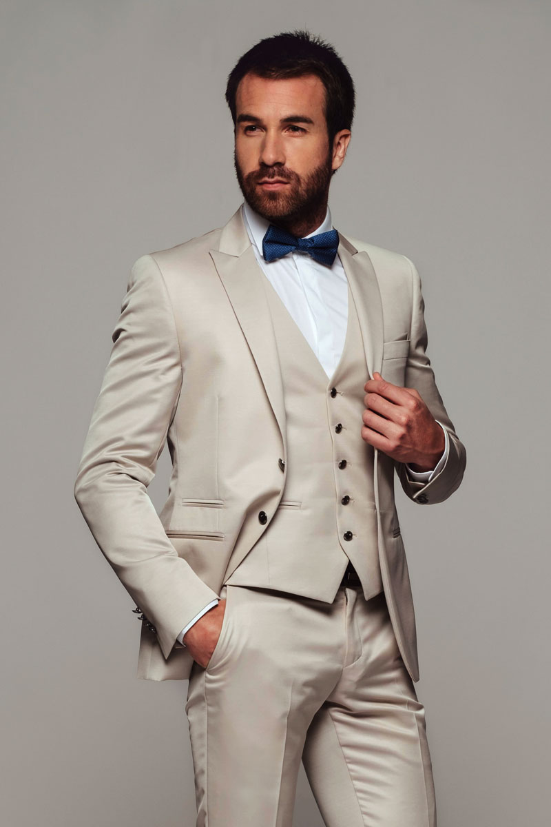 Costume homme tendance beige