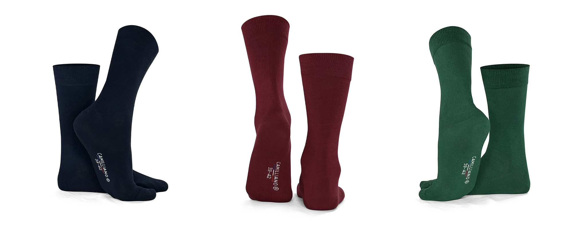 Chaussettes hommes en Coton Bio fabriquées en France